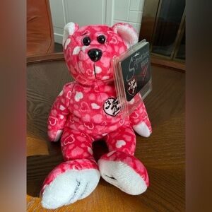 Vintage I Love Lucy Pink Heart Plush Bear | Signature Series | With Tags
